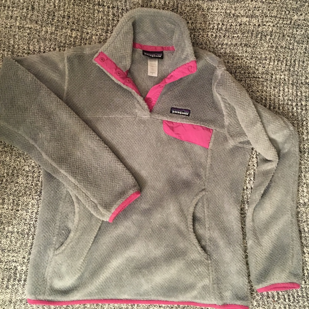 PATAGONIA GIRLS' RE-TOOL SNAP T PULLOVER